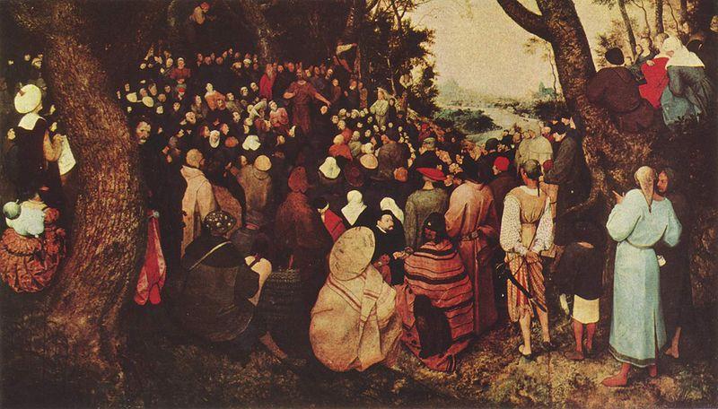 Pieter Bruegel the Elder Bubdigt des Johannes oil painting image